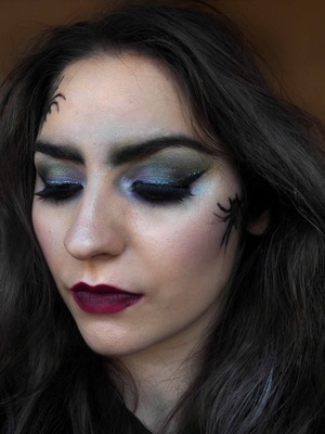 This a witch inspired look for Halloween. I was going for a seductive yet evil look!