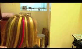 How to Apply a Pink Human Hair Extension: Beaded Strand by Strand Method