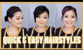 Quick & Easy Hairstyles For Short Hair // Utilize Hair Accessories