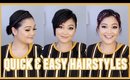 Quick & Easy Hairstyles For Short Hair // Utilize Hair Accessories