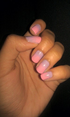 Baby pink and lavender :3