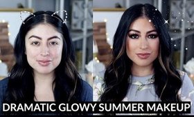 Dramatic Glowy Summer Makeup Tutorial: One Brand