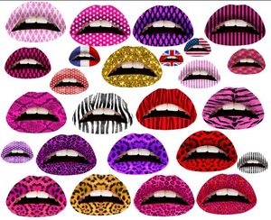 These are the violent lip tattoos for an edgy lip look I personally love all of these designs and the fact that they are temporary 