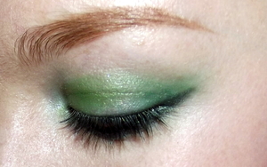 This is the make up I wore for St. Patrick's day. I am a quarter Irish! ;)