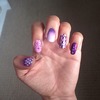 Purple nails art!!