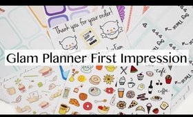 Glam Planner First Impression