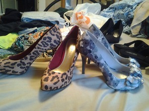 Newest pair added to my shoe collection. my cheetah and floral print