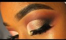 FALL SMOKY CAT-EYE WITH HOLOGRAPHIC GLITTER | @KrizzTinaMitchell