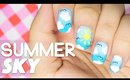 Summer Sky nail art
