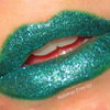 Emerald Glitter Lips