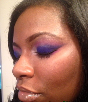 This client doesn't wear make often if at all, and wanted to get glammed up for her birthday celebration!