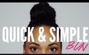 Quick & Simple Bun Tutorial | Ashley Bond Beauty