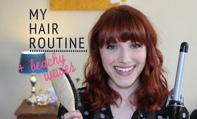 Hair Routine for Color Treated Hair + Beachy Waves!