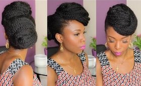 3 Classic Updos on Natural Hair (Protective Style)
