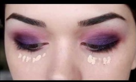 purple party make up tutorial