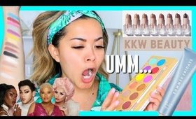 TRYING HOT NEW PRODUCTS! KKW Beauty Nude Lipsticks, Manny MUA Lunar Beauty, Jet Lag Mask + More!