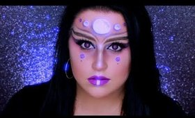 ALIEN MAKEUP TUTORIAL | Glam Alien Halloween Makeup 👽