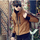 Hot thicken sweater double zipper cardigan for man