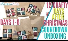 12 days of Crafty Countdown Swap Unboxing DAYS 1-6, 12 days of embellishment swaps unboxing days 1 6