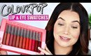 NEW COLOURPOP Lip & Eye Swatches! Ultra Matte Lips + Super Shock Shadow Extremes