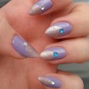 Lilac and pink glitter