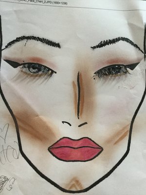 I need help and improvement and I'm 13 yrs old so please don't be harsh. There's always something to improve on and since I'm allowed to publicly wear makeup I like to use face charts. These are printed on regular computer paper so the colors aren't vibrant. Please use constructive criticism and thank you😘