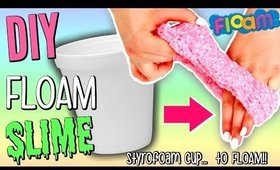 DIY FLOAM SLIME | How To make Floam out of Styrofoam Cups!! | Super Easy & FUN FLOAM!!