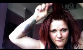 hair styles rockabilly/messy and tips for red hair.. general hair care