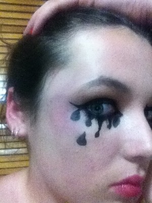 a failed attempt of a "crying" look
