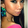 Makeup of the day : Green smokey eyes