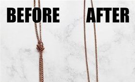 Jewelry Hack: How to detangle chain necklaces fast!