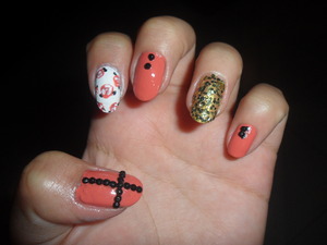 It's my firts nail desing hahah 