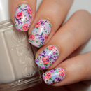 Essie Summer Pastel Floral Nails