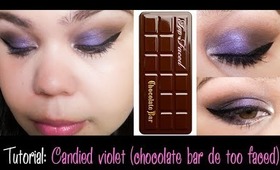 Tutorial: Candied violet (chocolate bar de too faced)