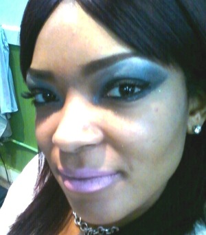 In this picture I did the eyes & brows.