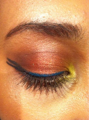 Tribal inspired eyes.. A look i tried done by Britney Gray
