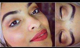 Summer Makeup Tutorial [Golden smoky eye + Coral Lips]