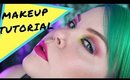Neon Glitter Makeup Tutorial Makeup Geek & MUFE | Vintageortacky