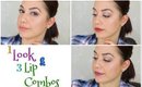 1 Look & 3 Lip Options {Easy Makeup For Any Occassion}