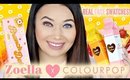 COLOURPOP x ZOELLA Real FACE Swatches! Trying Each Shadow On EYES!