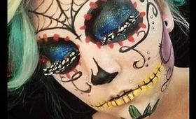 HALLOWEEN Sugar Skull Makeup