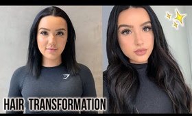 SHORT TO LONG HAIR TRANSFORMATION: TAPE IN + I-TIP EXTENSIONS