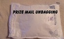 Prize mail  unbagging