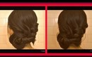 ★2 QUICK & EASY EVERYDAY HAIRSTYLES FOR MEDIUM LONG HAIR. FRENCH ROPE BRAID BUN MESSY UPDO CHIGNON