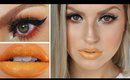 Yellow Lips Tutorial! ♡ Neutral Eyes w/ Pop Of Red!