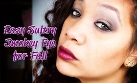 Easy Sultry Smoky Eye for Fall using ELF Cosmetics | Honey Kahoohanohano
