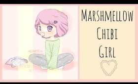 The Food Chibi Series - Marshmallow Girl (Speed Drawing)