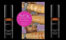 black|Up New Mattifying Fluid Foundation Swatches 💜💜REQUESTED💜💜