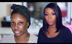 Get Ready with Me| BIRTHDAY LOOK #2 + Applying My Bob Wig | Makeupd0ll