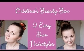 2 Easy Everyday Bun Hairstyles for Layered Hair